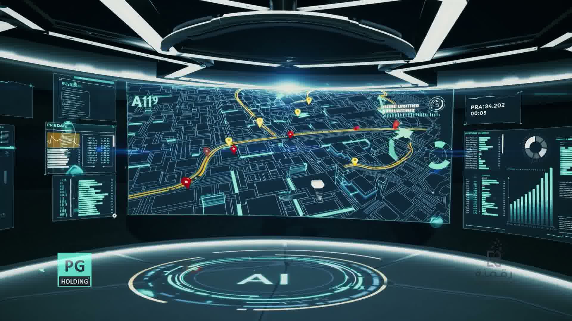 AI route orchestration dashboard for automated operations