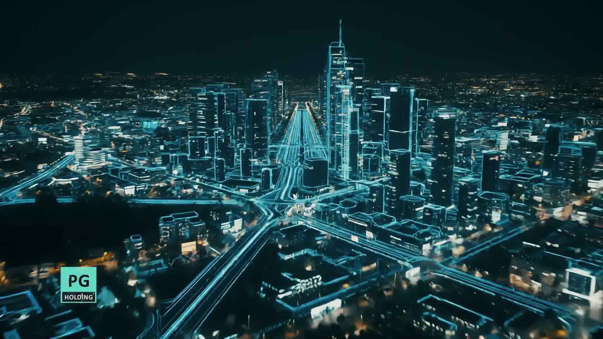 Night smart city network with connected infrastructure